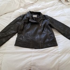 Women's Universal Thread Faux Leather Moto Jacket.